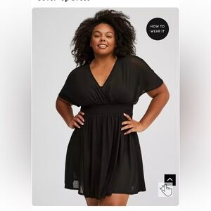 Torrid Black Swim Cover-Up